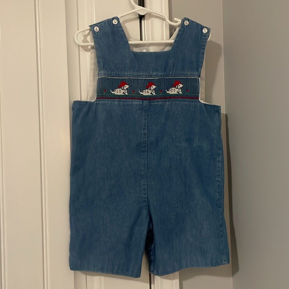 Rags Land Blue Denim Kids Overalls with Dalmatian Design - Picture 7 of 9